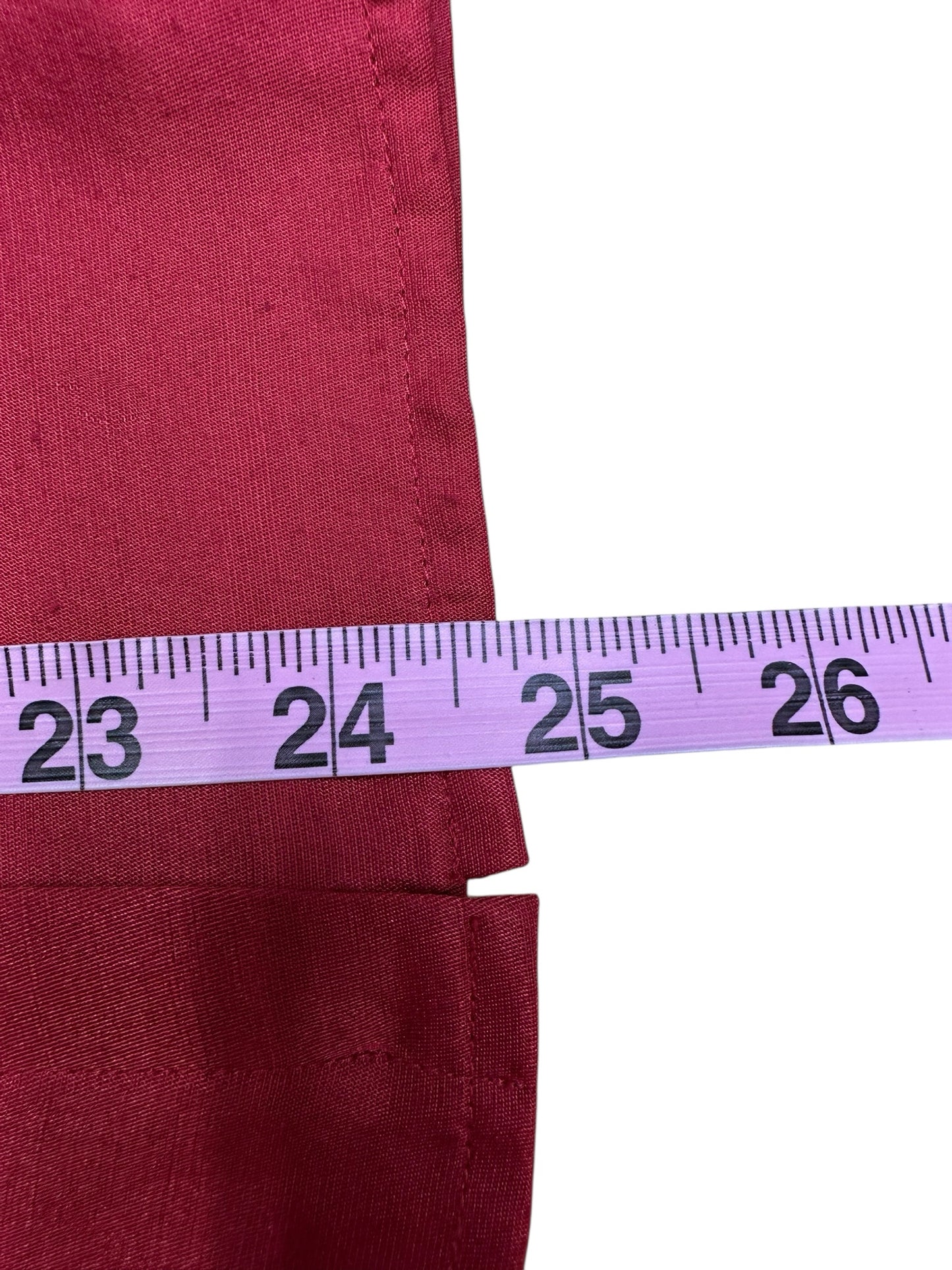 ETCETERA Red Silk Wool Blend Blouse Size 4