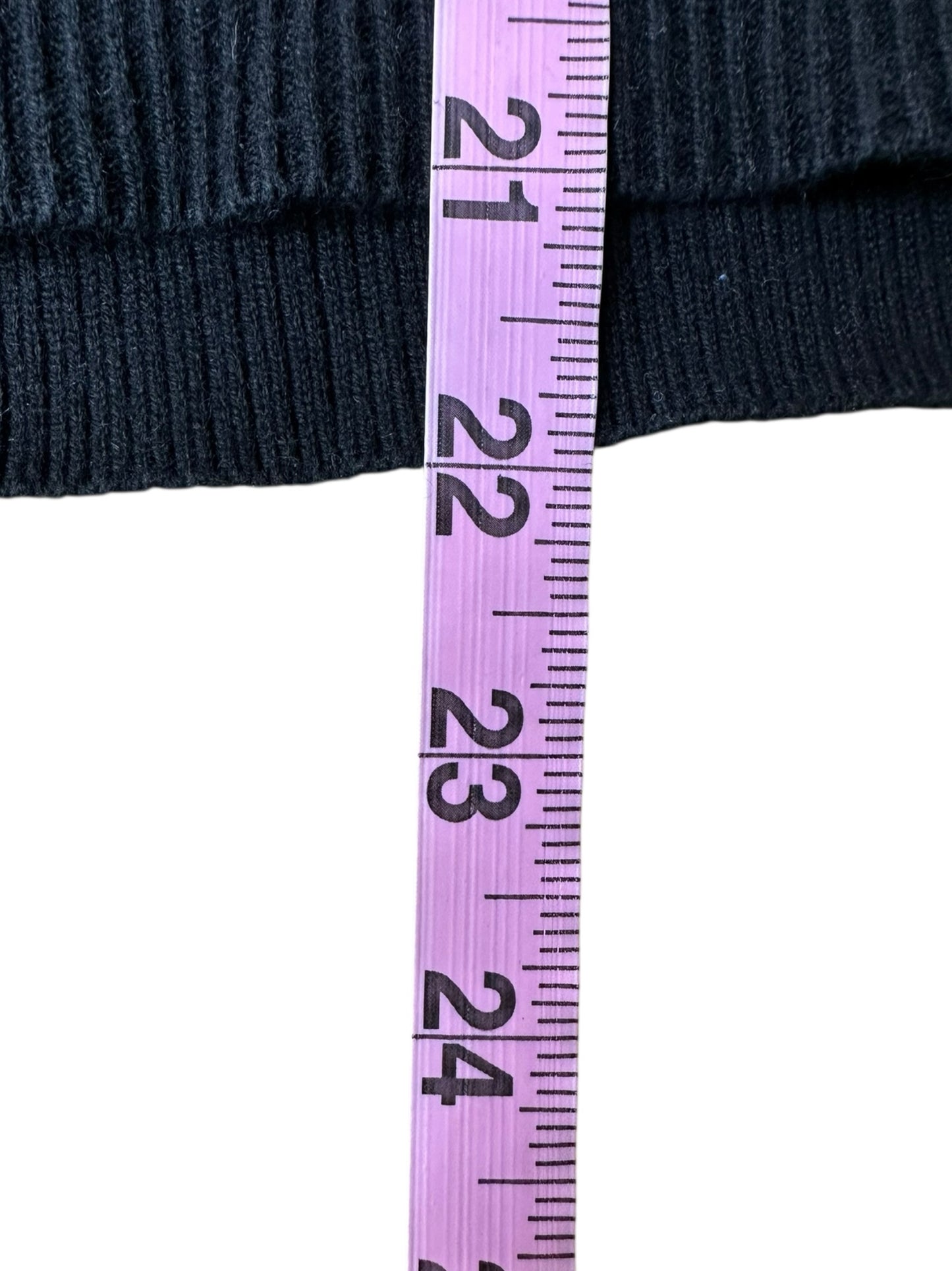 WHITE + WARREN Black Sweater Size S