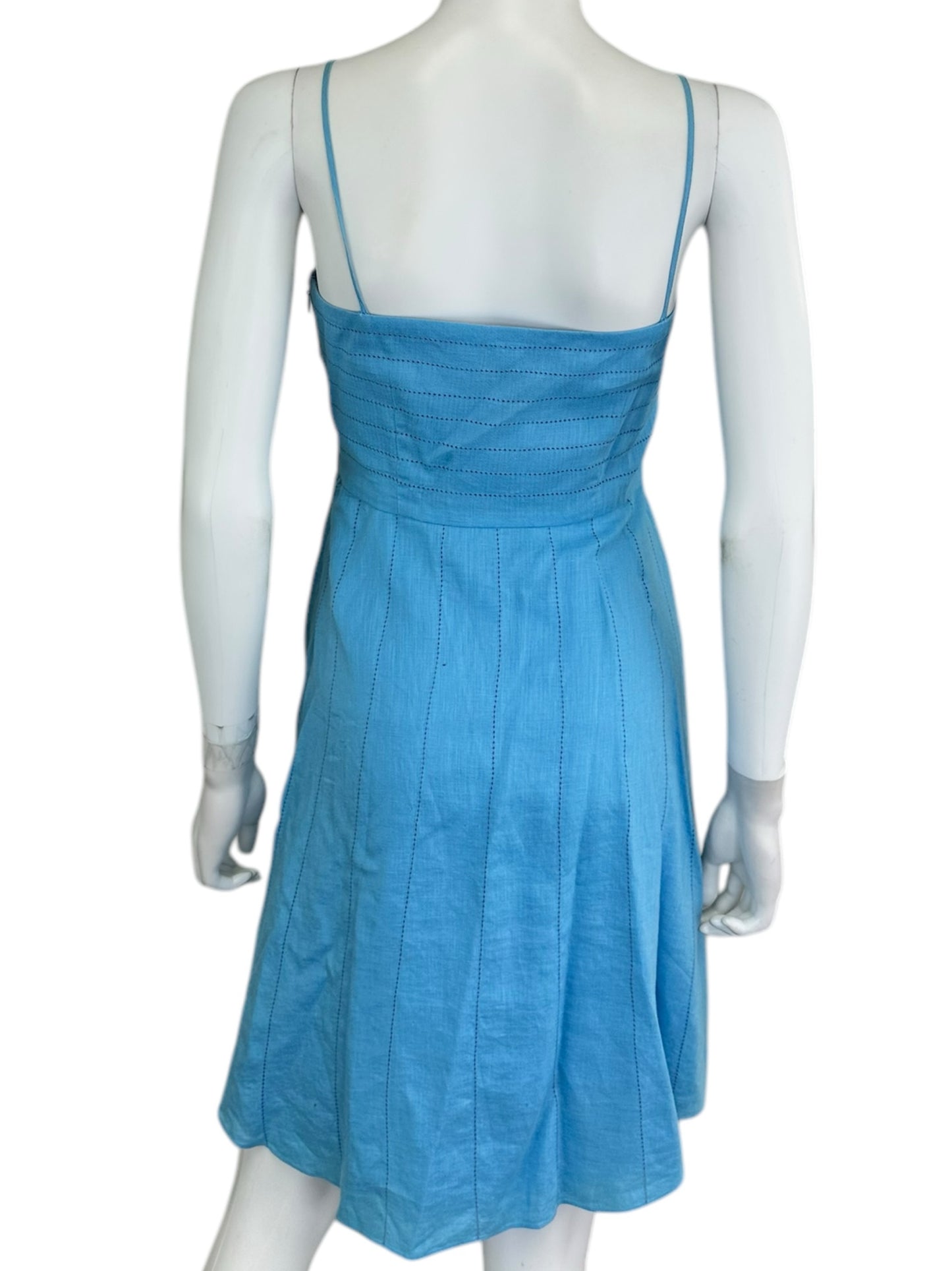 Ann Taylor 100% Linen Casual Dress Size 2P