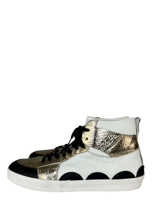 CYNTHIA ROWLEY x ITALEAU Leather Hi Top Sneakers Size 41
