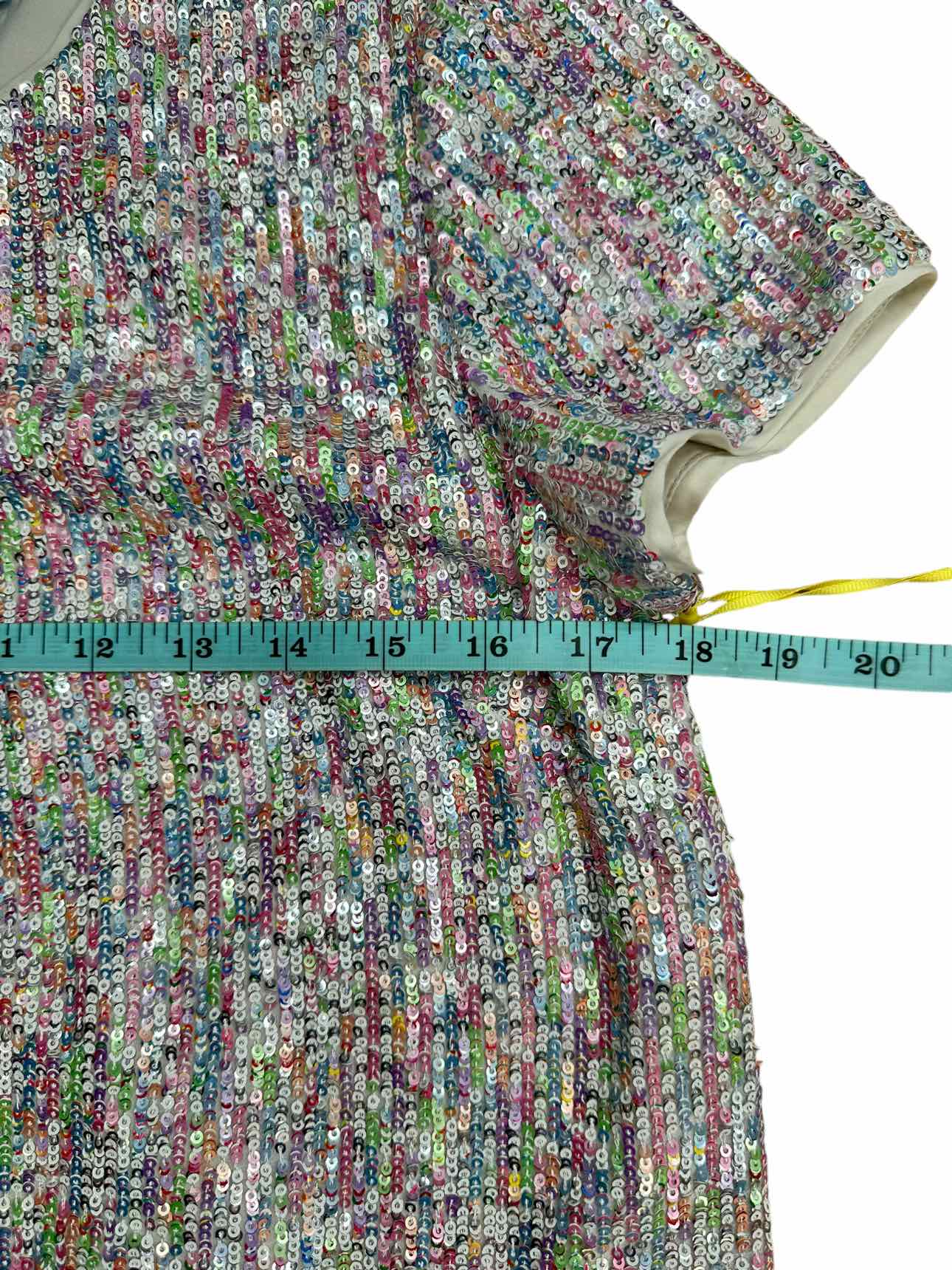 CeCe NWT Rainbow Sequin Blouse Size 4