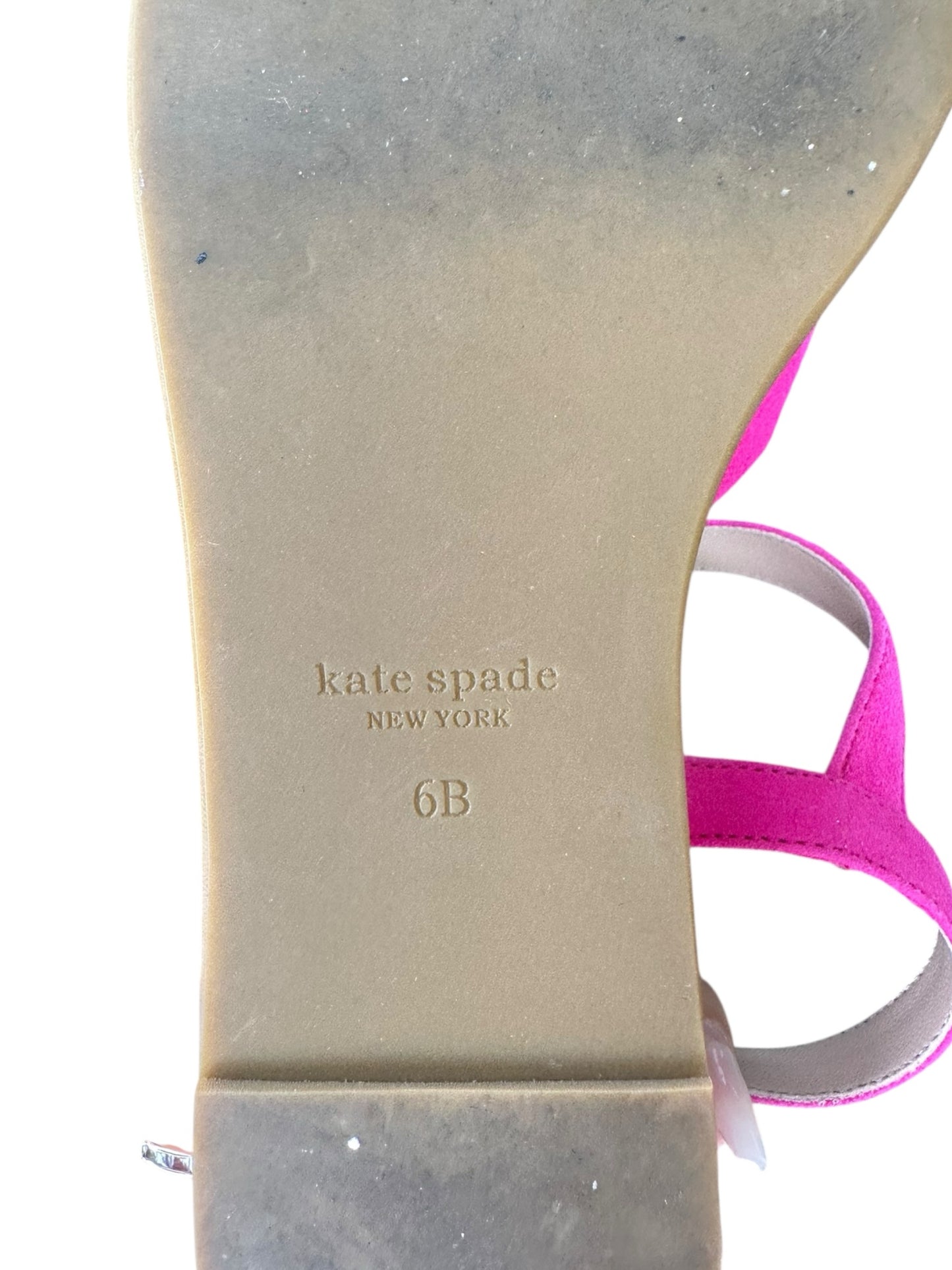 Kate Spade New York Pink Bunton Suede Platform Sandals Size 6