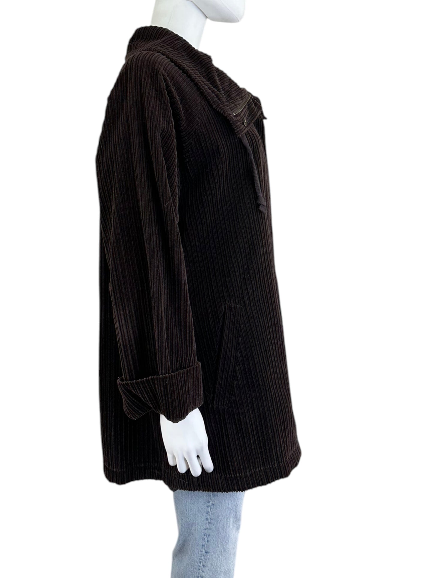 EILEEN FISHER Brown Corduroy Jacket Size M