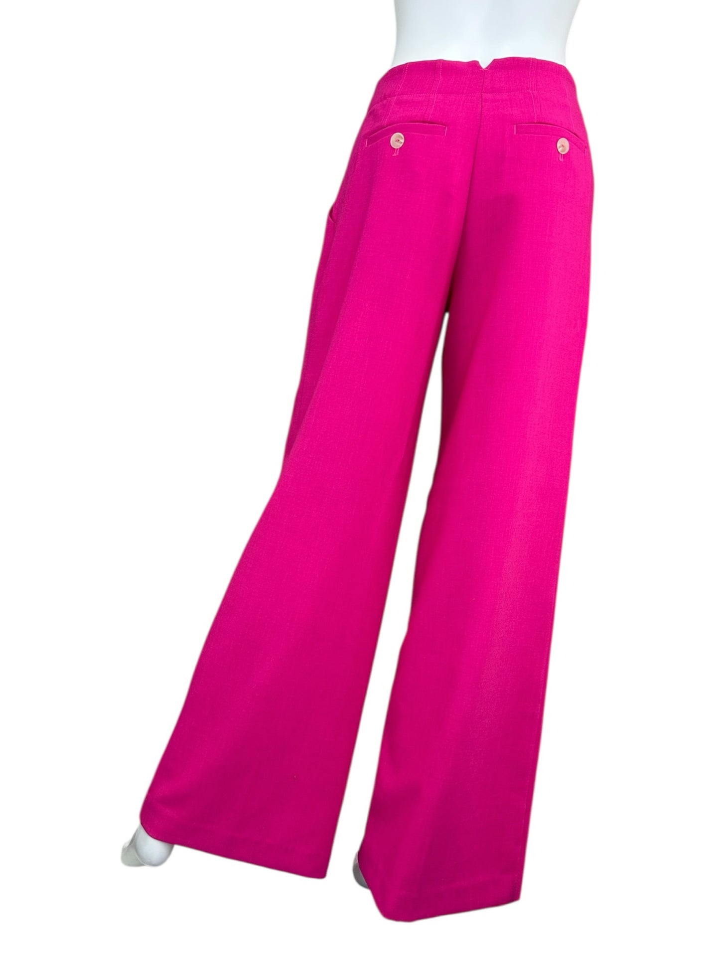 maeve NWT Pink Pleated Wide Leg Trousers Size 2