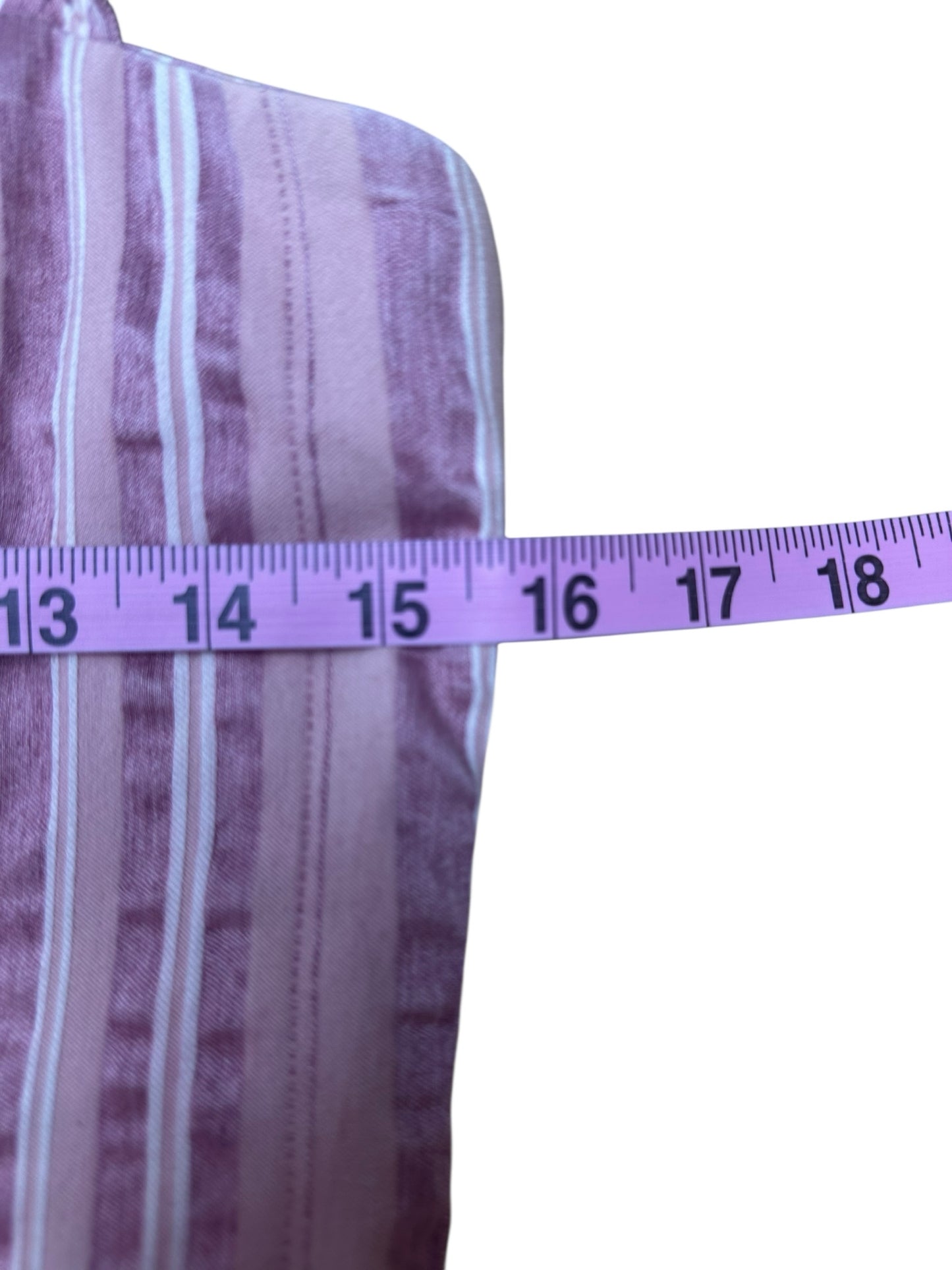 ALEXIS Pink Striped Linen Blend Mini Sundress Size M
