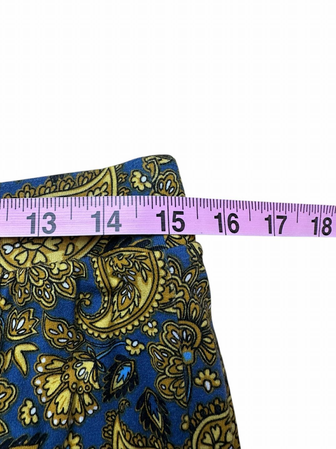 boden Blue Paisley Knot Detail Jersey Knit 2-piece Skirt Set Size 10