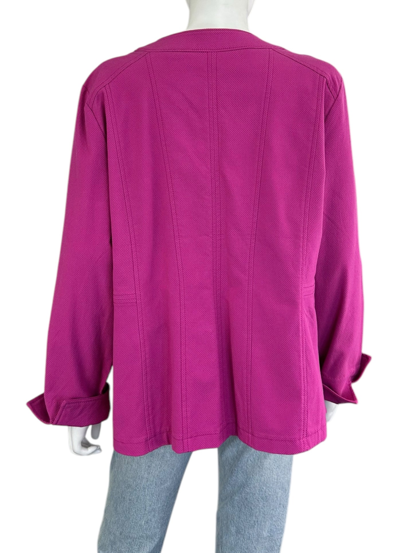 chicos Magenta Jacket Size XL