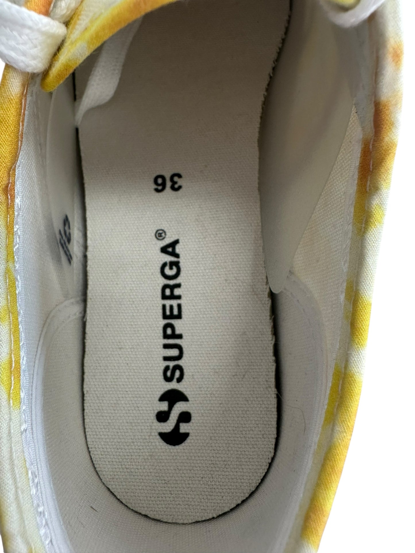 SUPERGA Yellow Tie Dye 2750 Sneakers Size 36