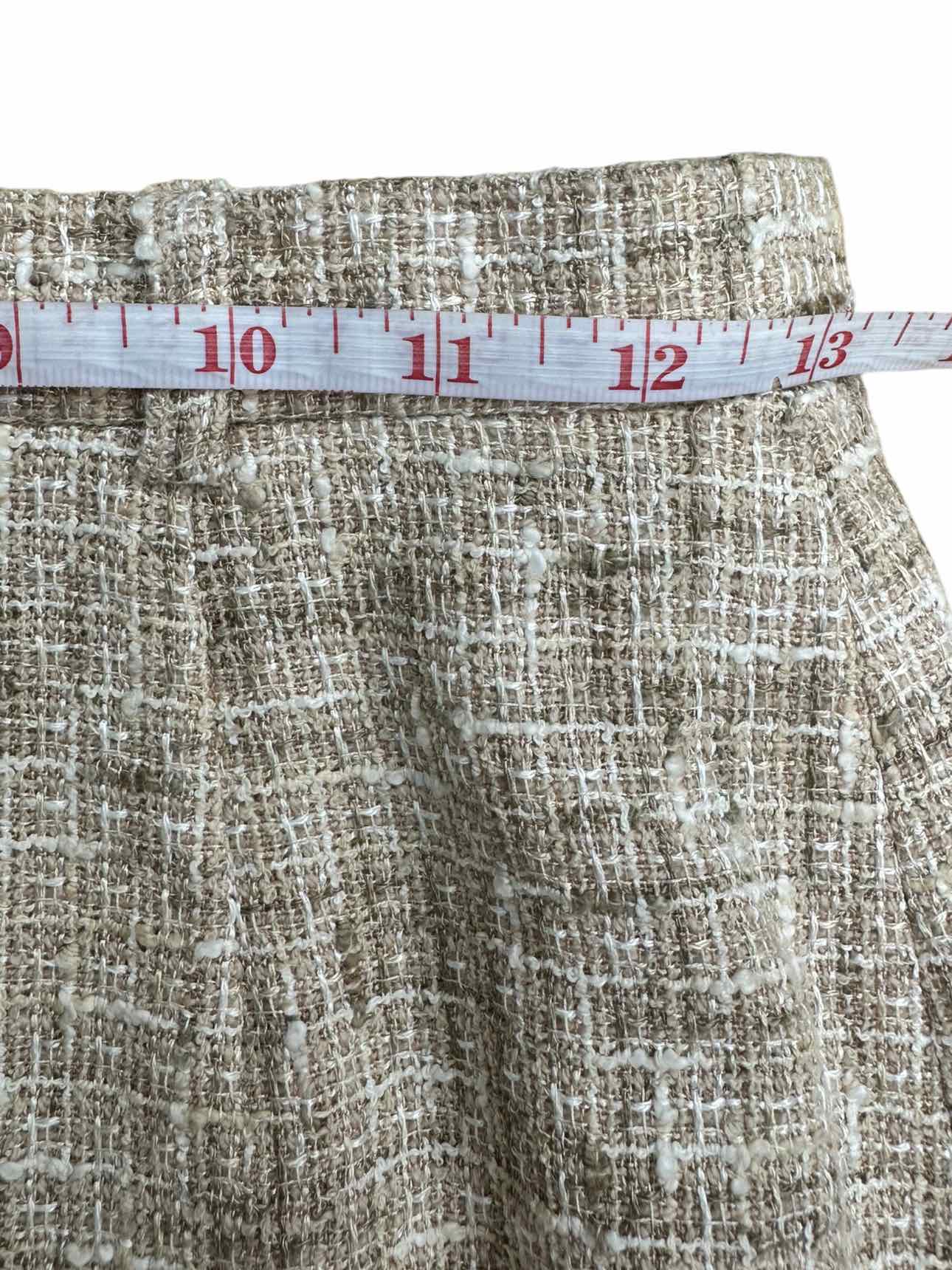 ESCADA Tan Tweed Skirt Size 36