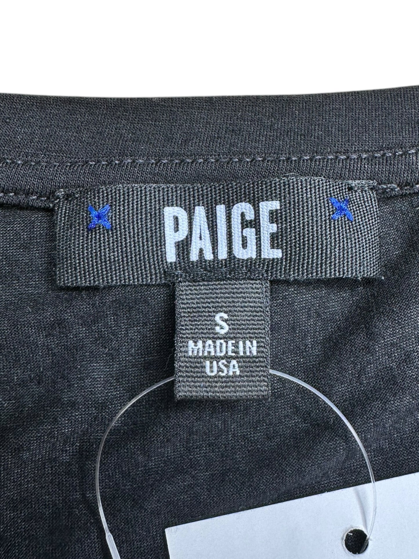 PAIGE Black Basic Tee Size S