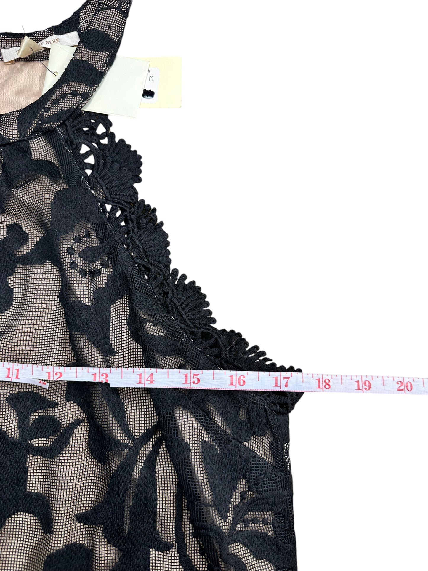 SKIES ARE BLUE NWT Black Lace Mini Dress Size M