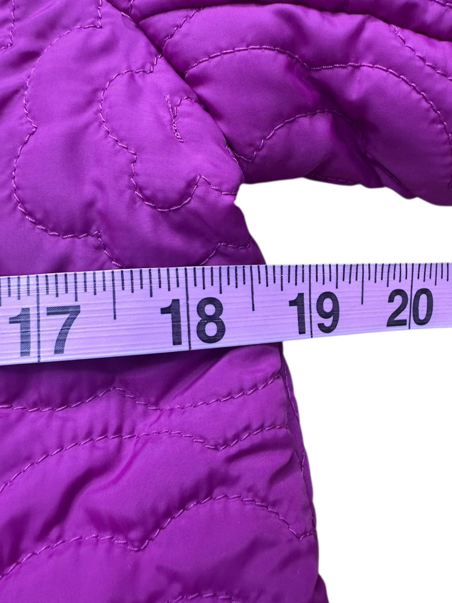 Talbots Purple Quilted Puffer Jacket Size SP