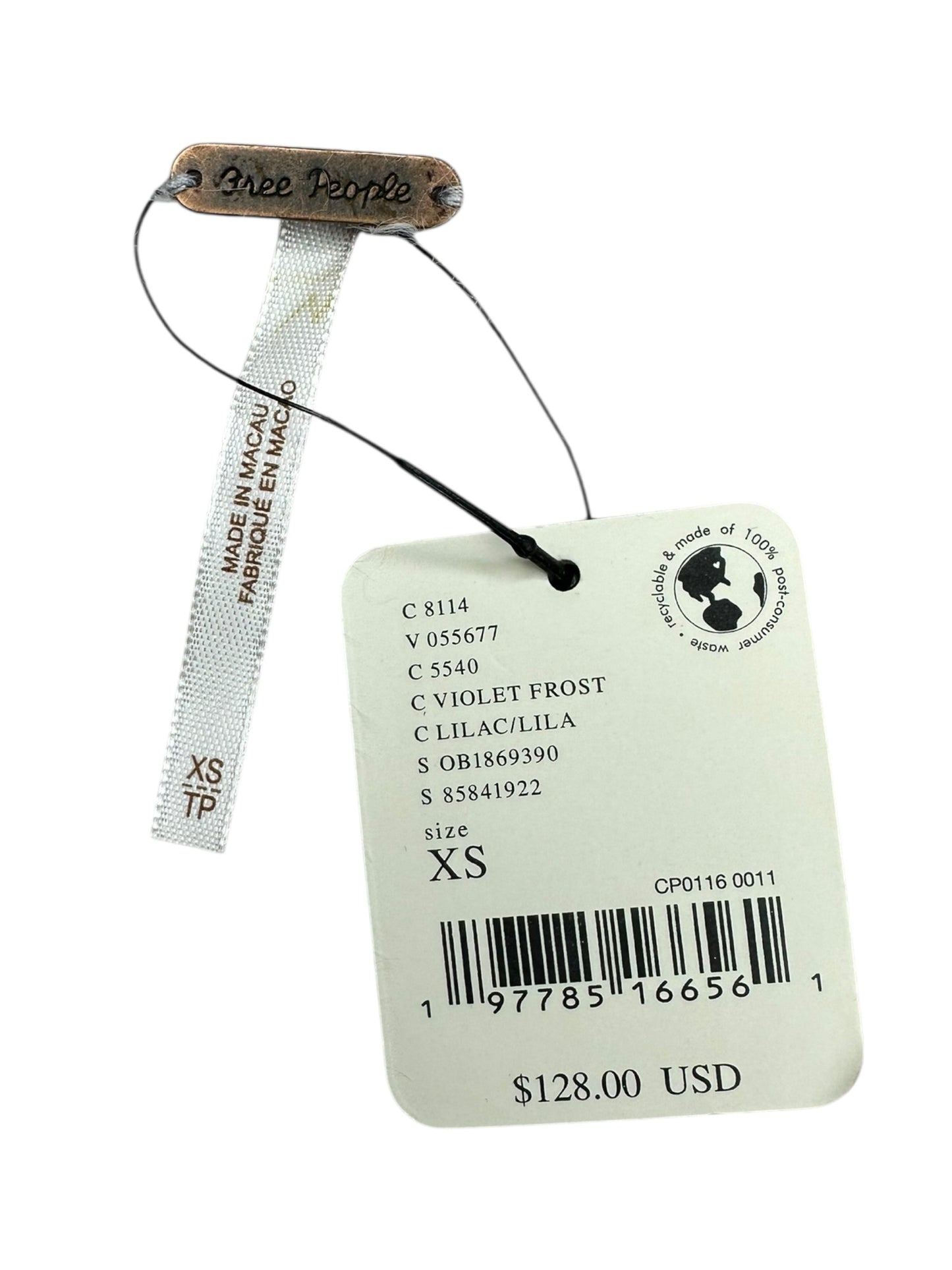 Free People NWT Lilac Eyelash Sweater Size XS