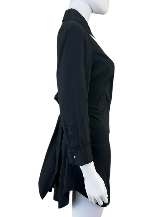 LAFAYETTE 148 NEW YORK Black Mini Shirt Dress Size 6