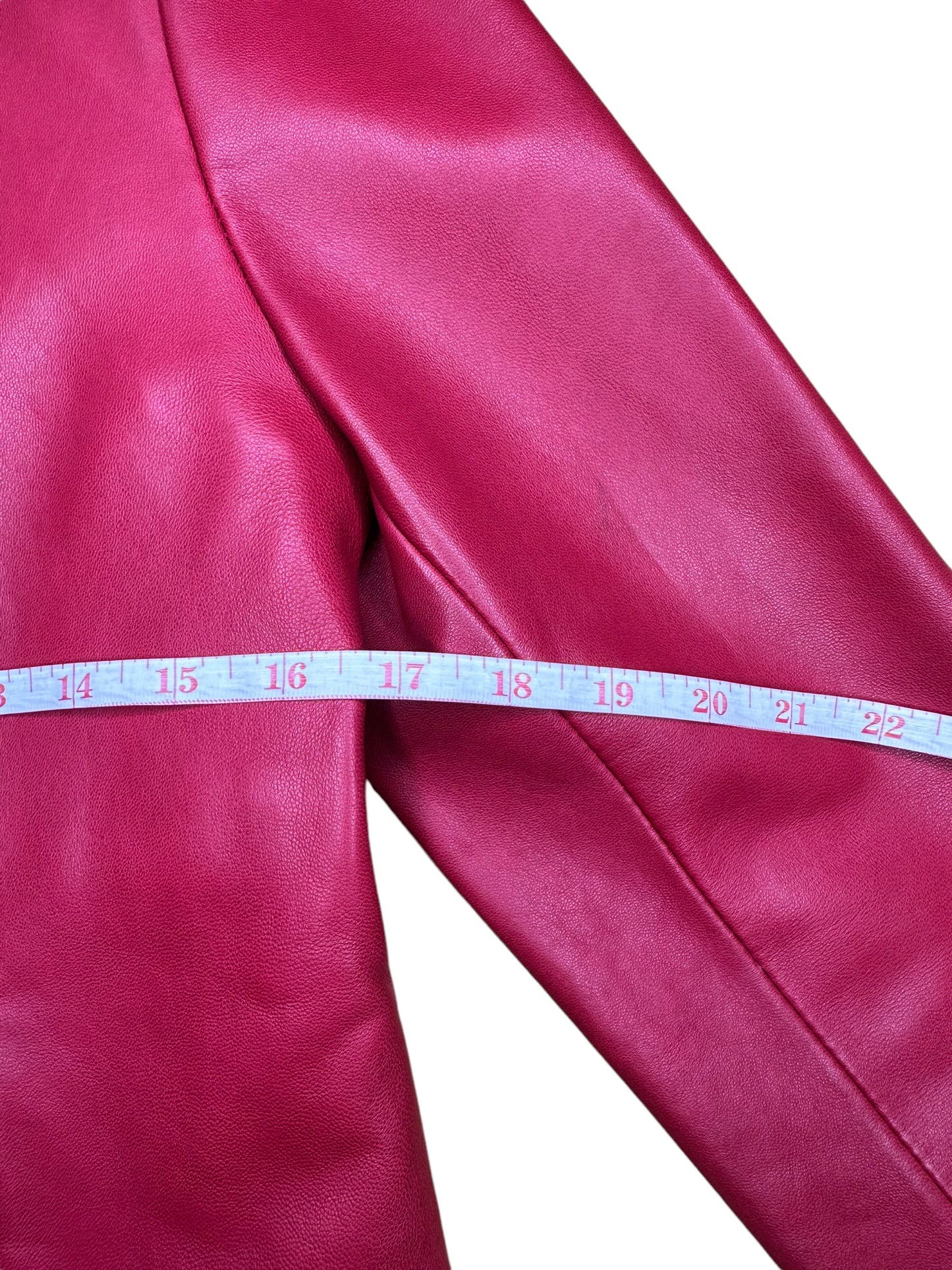 ADLER Red Lamb Leather jacket Size M