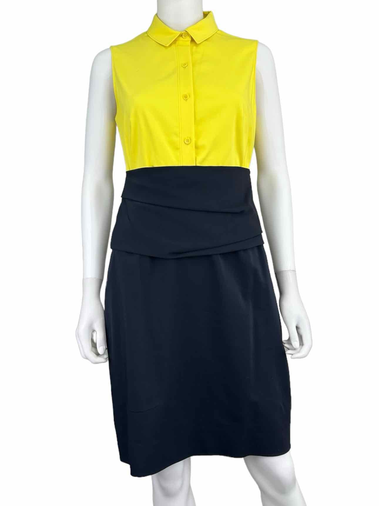AKRIS Sleeveless Colorblock Dress Size 8
