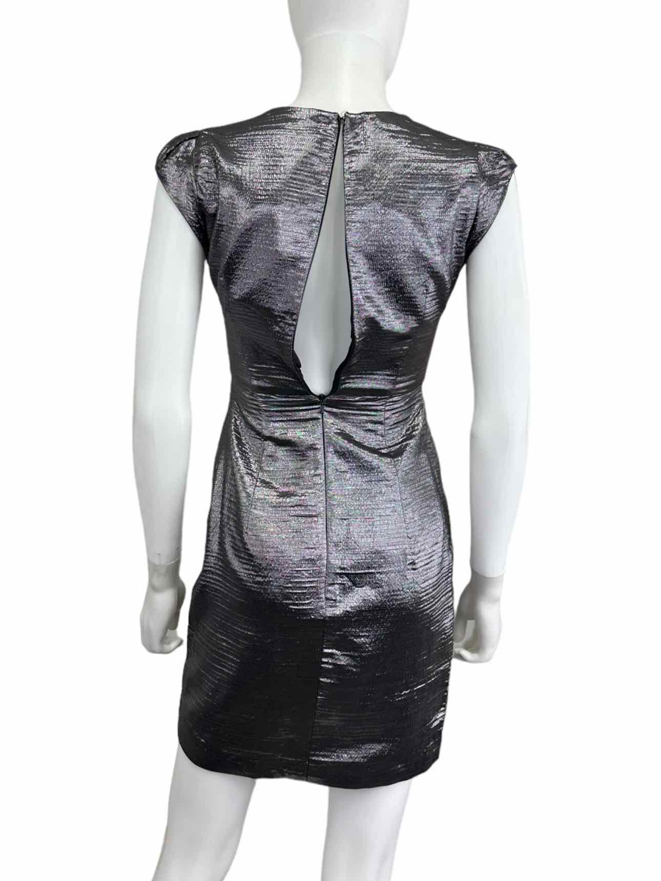 French Connection NWT Silver Princess Helen Cap Sleeve Dress Size 0