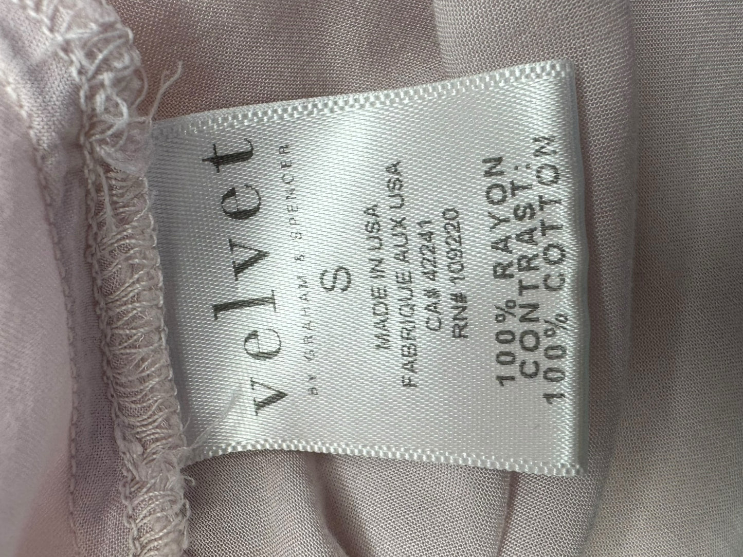 velvet BY GRAHAM & SPENCER Pink Oversized Top Size S