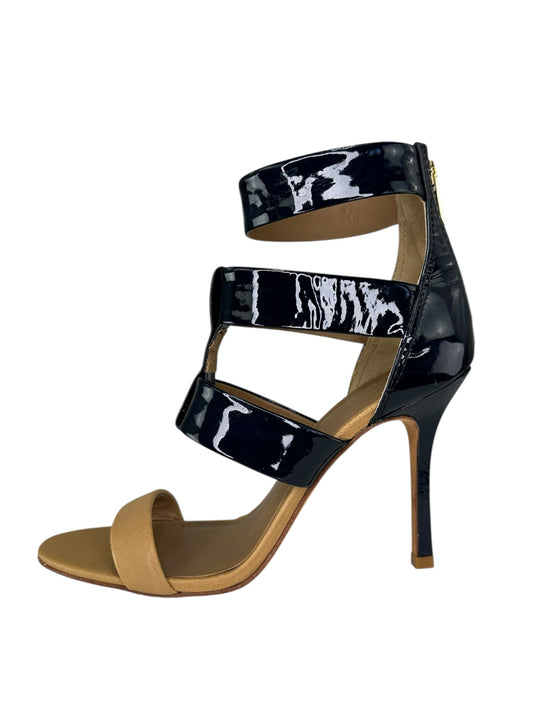 Tory Burch Danielle Caged Leather Sandal Pumps Size 8.5