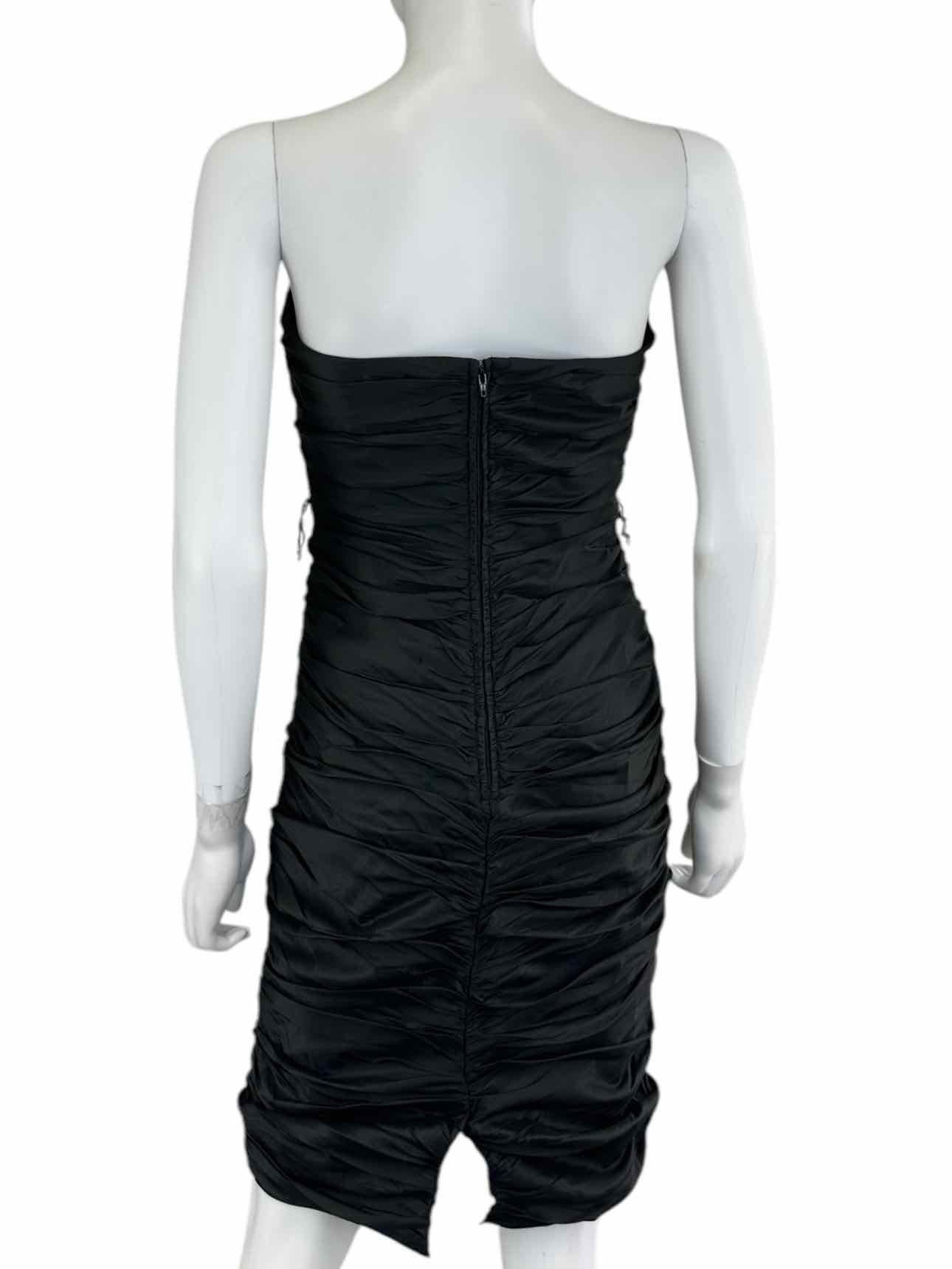 Betsey Johnson Black Strapless Cocktail Dress Size 8
