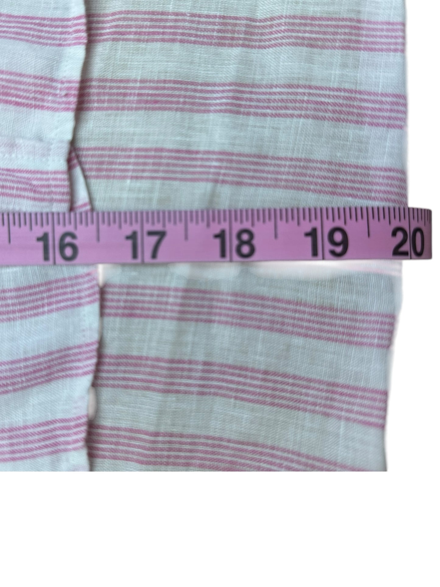 Frank & Eileen Pink and White Button-Down Shirt Size M