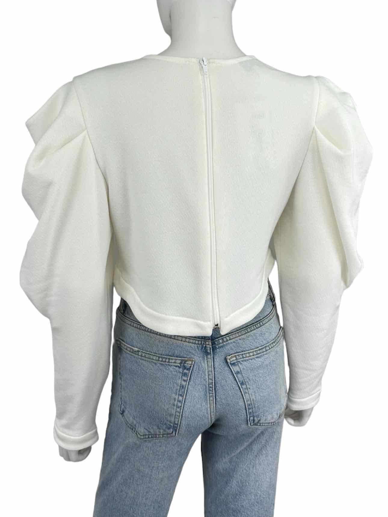 KOCH Cream 100% Cotton Knit Top Size S