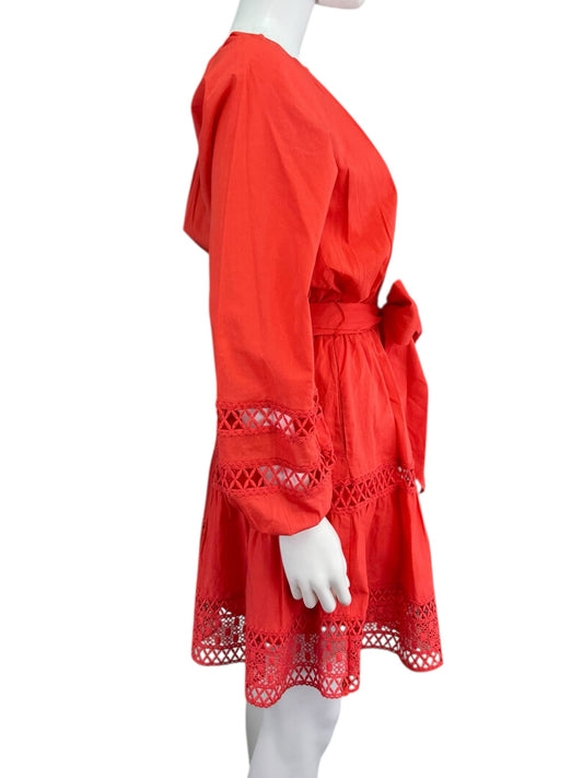 EVEREVE Red Juliana Mini Dress Size S