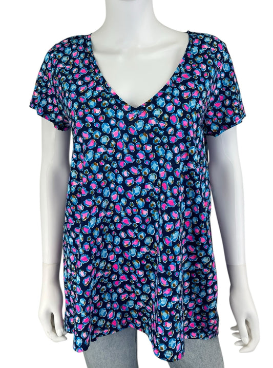 Lilly Pulitzer Etta Seabreeze Knit Top Size L