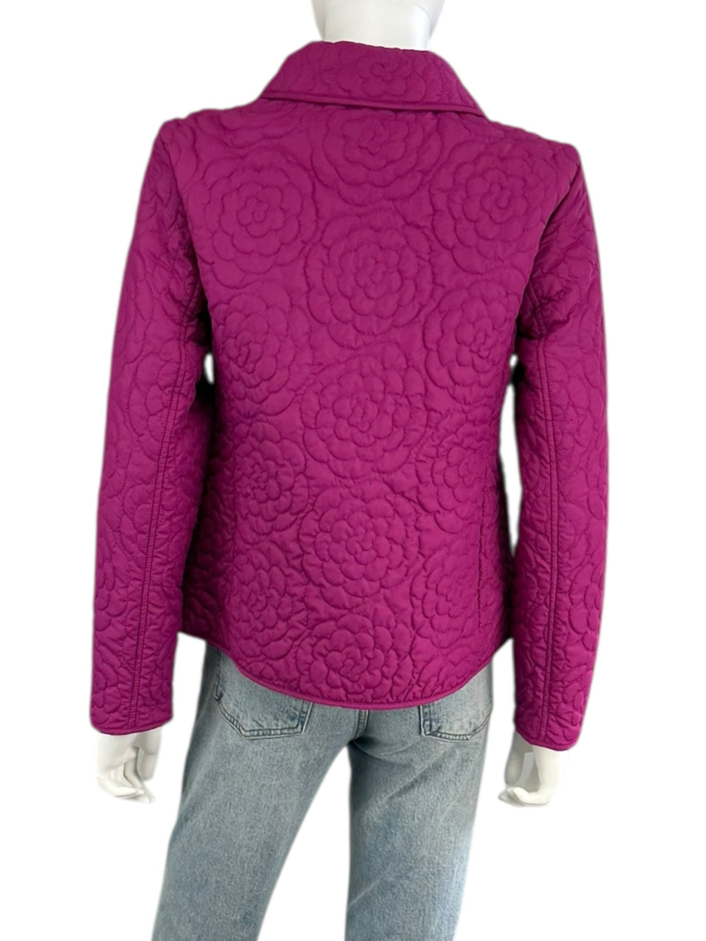Talbots Purple Quilted Puffer Jacket Size SP