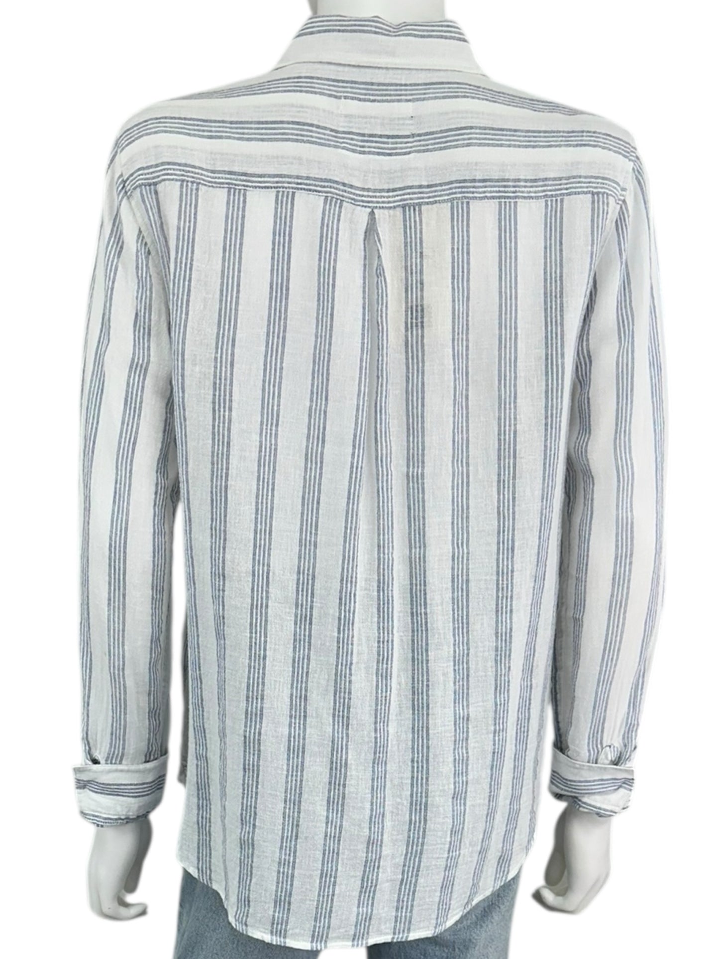 Rails Charlie Cayman Stripe Button-Down Shirt Size S