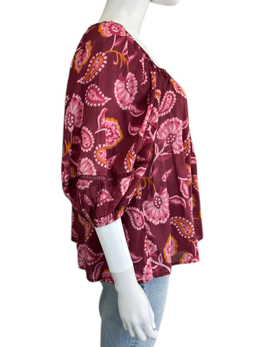 Mahila NWT Floral Print Blouse Size S