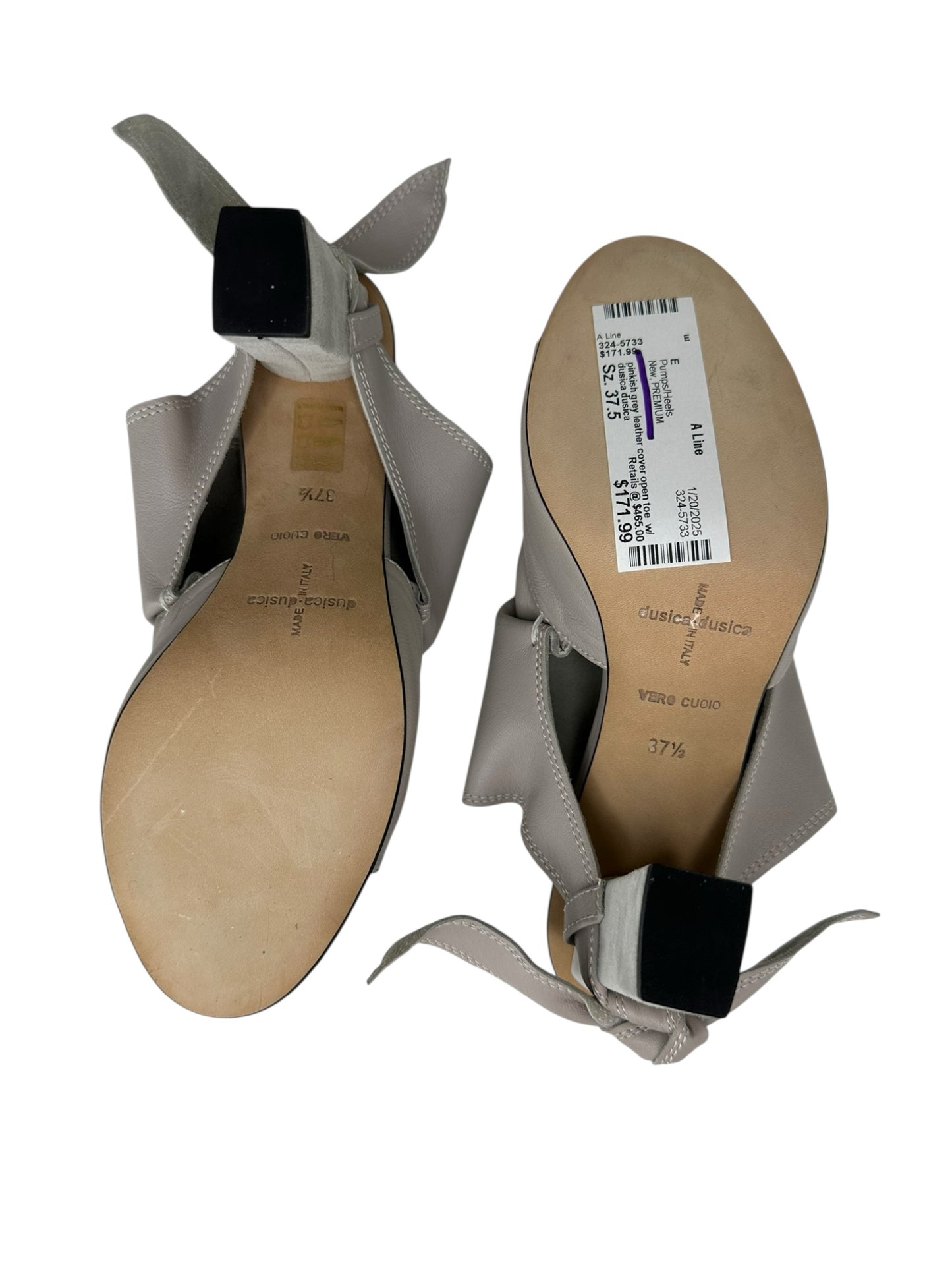 dusica dusica sacks Taupe Leather Sandal Pumps Size 37.5