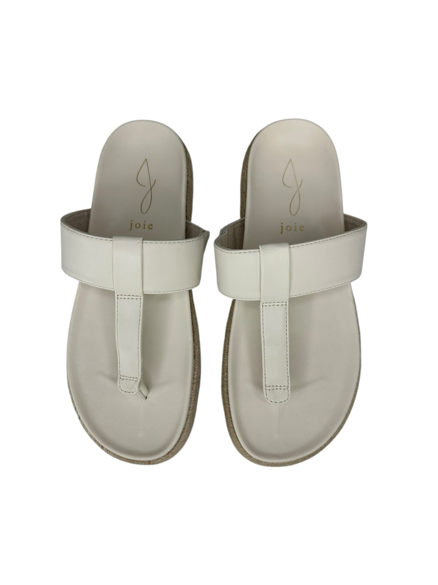 joie White Nacho Thong Sandals Size 7