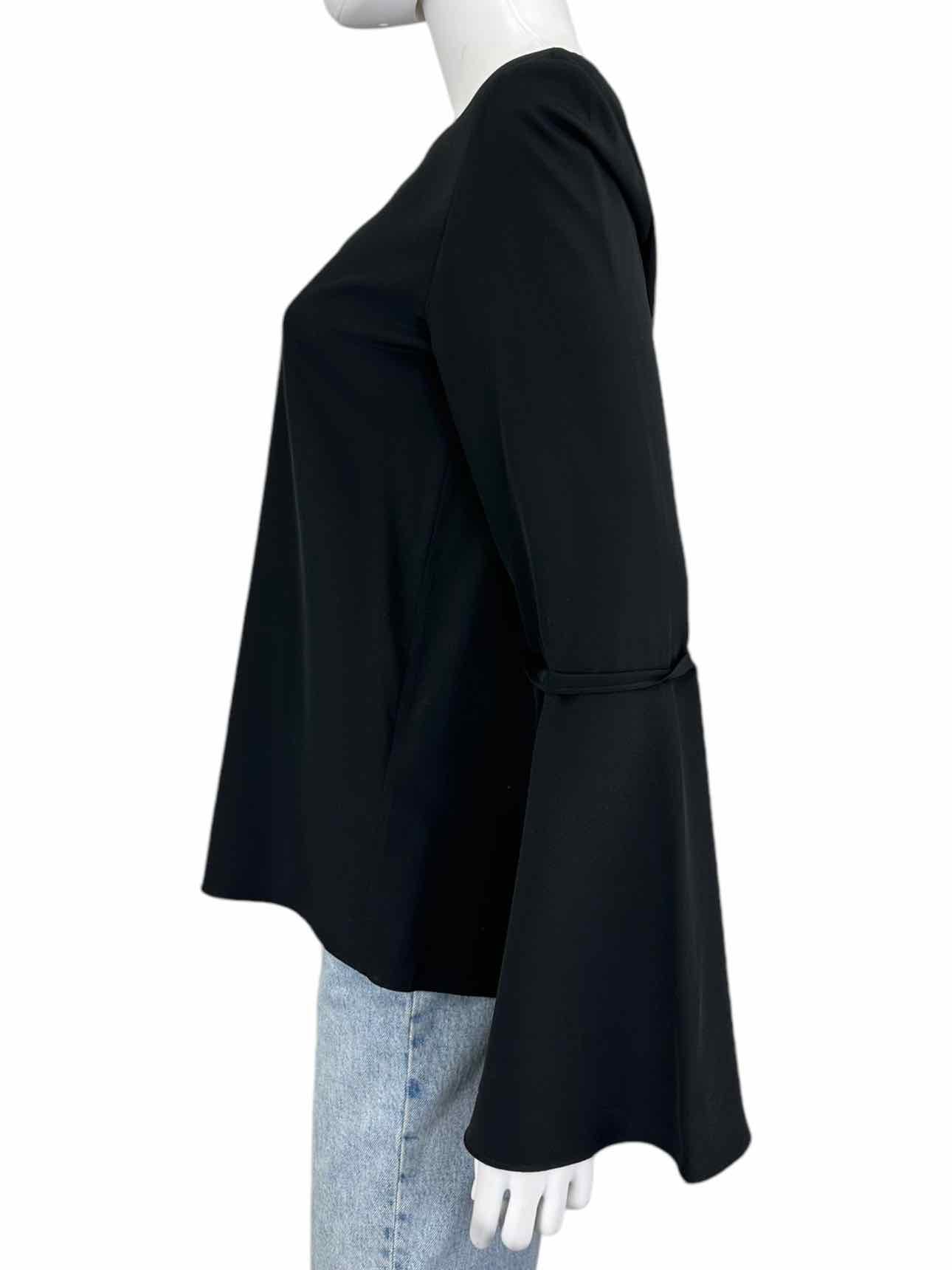 tibi Black 100% Silk Blouse Size 4