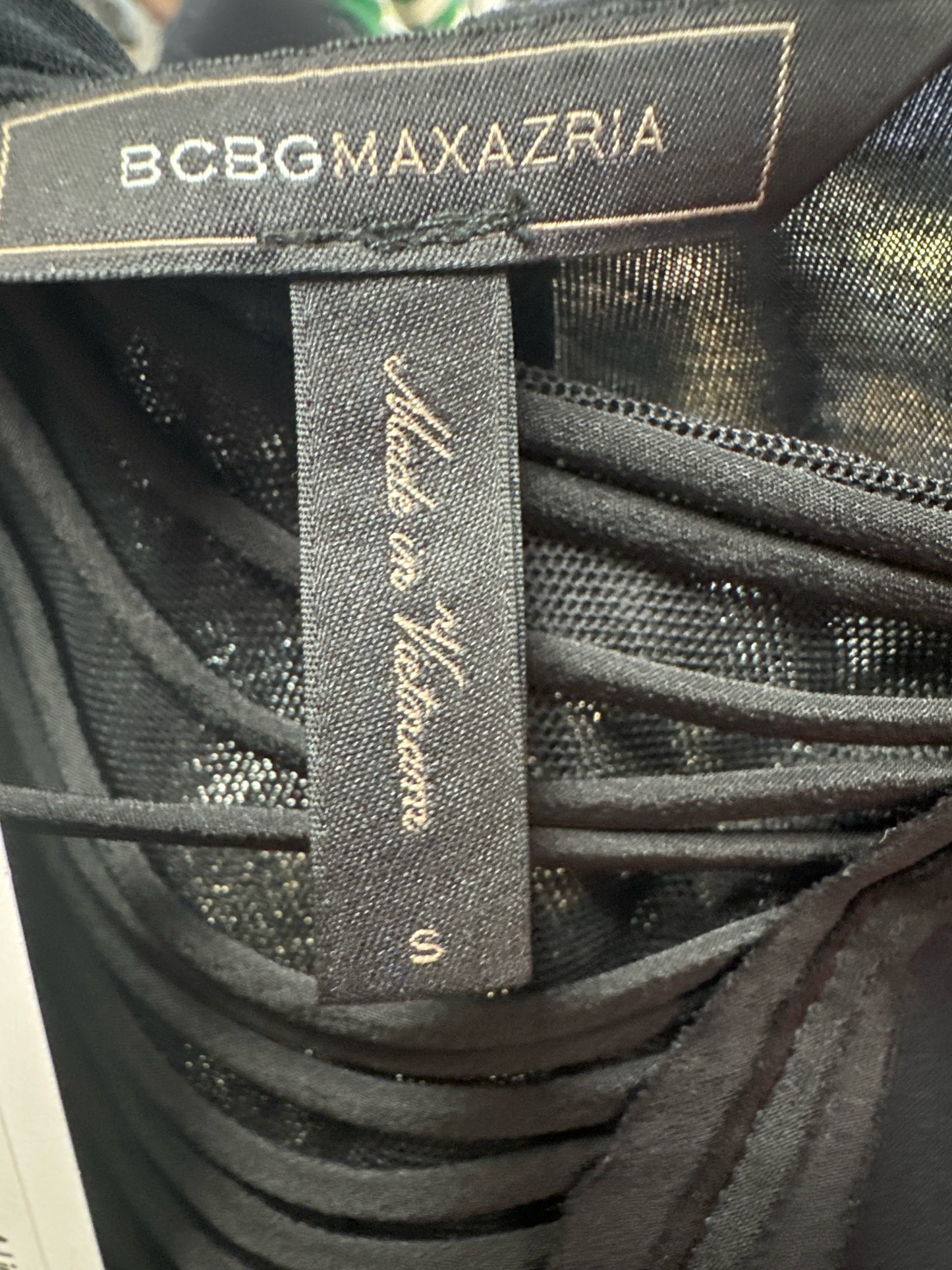 BCBGMAXAZRIA Black Sleeveless Blouse Size S