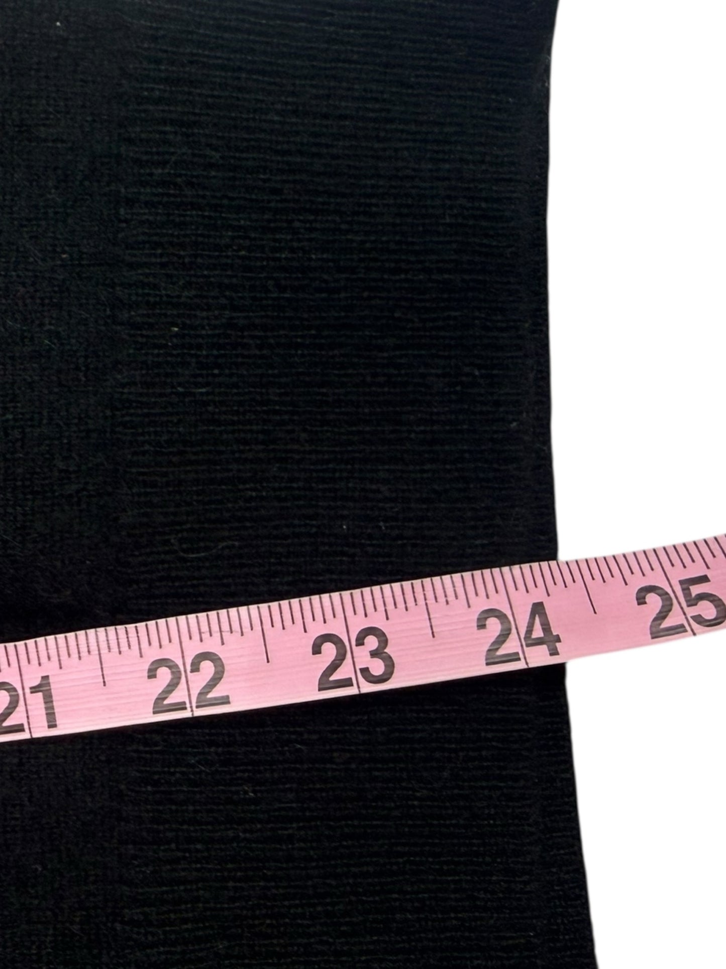 WHITE + WARREN Black 100% Cashmere Sequin Stripe Sweater Size L