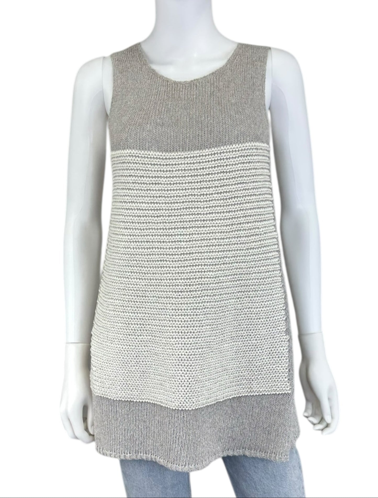 LAFAYETTE 148 NEW YORK Grey Knit Tank Size M