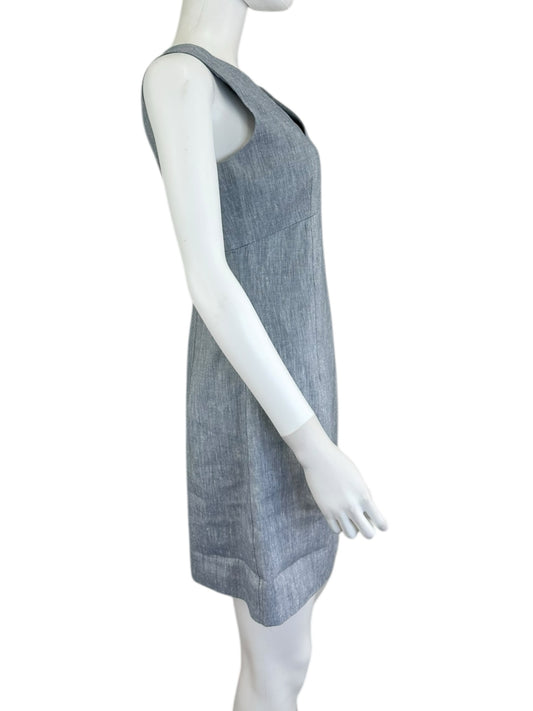 MILLY Blue Linen Mini Dress Size 4