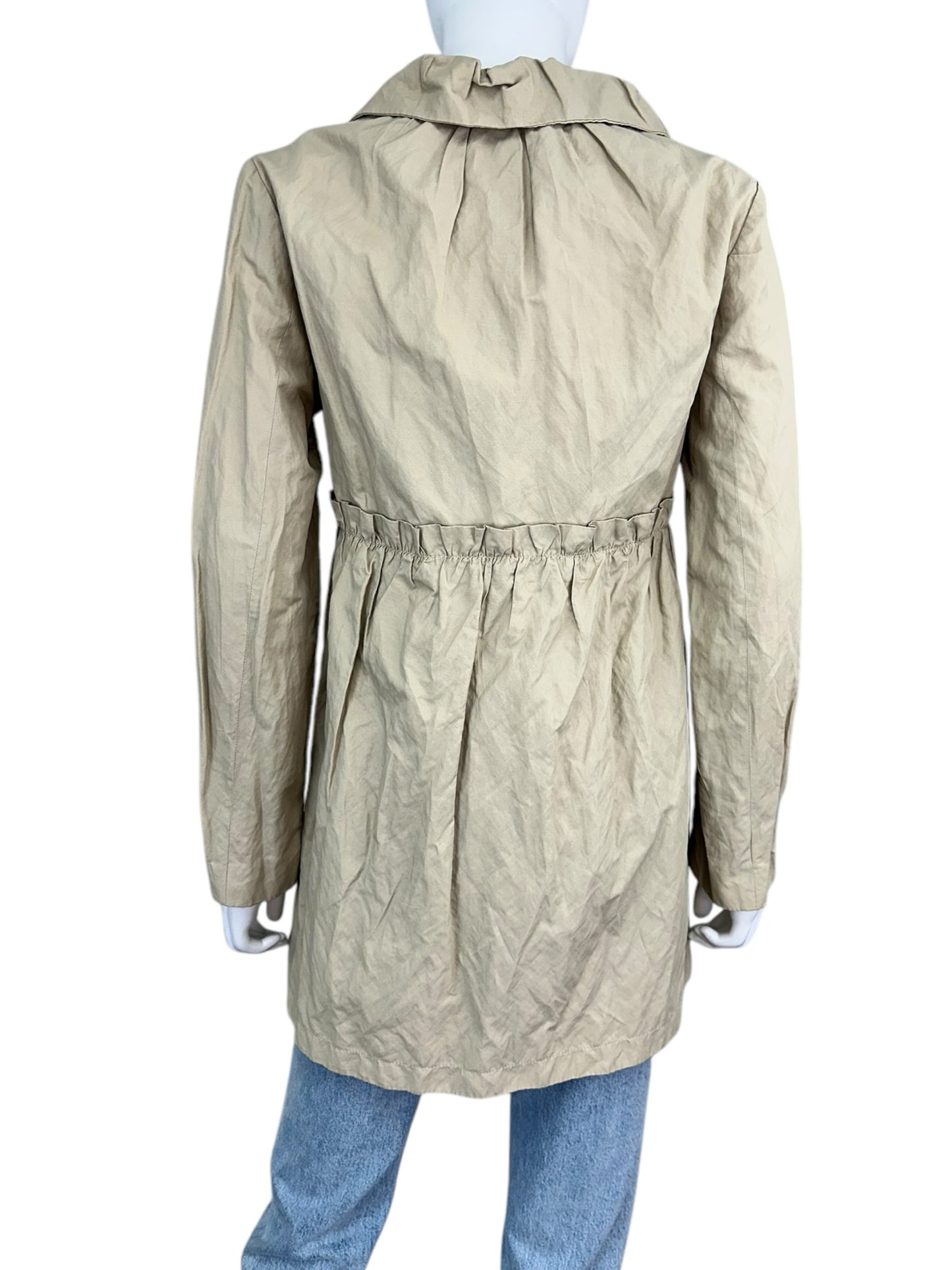 LOFT Khaki Lightweight Raincoat Size S