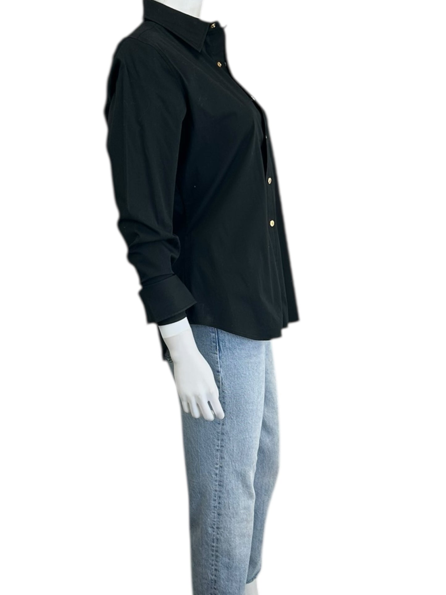 Ralph Lauren Black Button down Size M