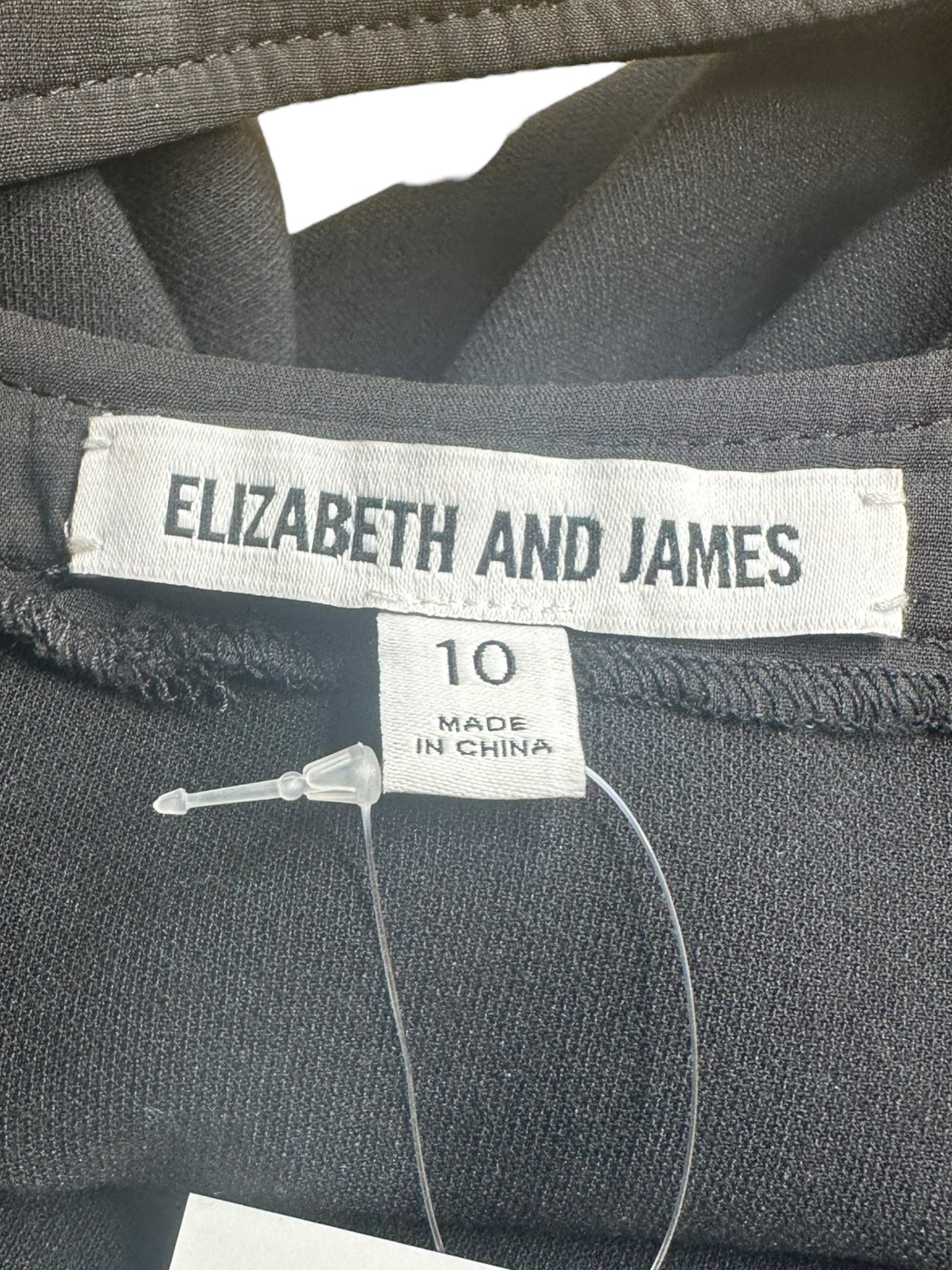 Elizabeth and James Black Mini Dress Size 10