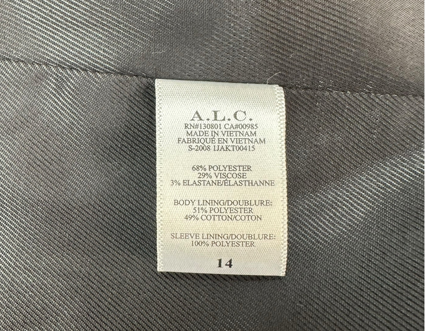 A.L.C. NWT Beige Sedwick Double Breasted Blazer Size 14