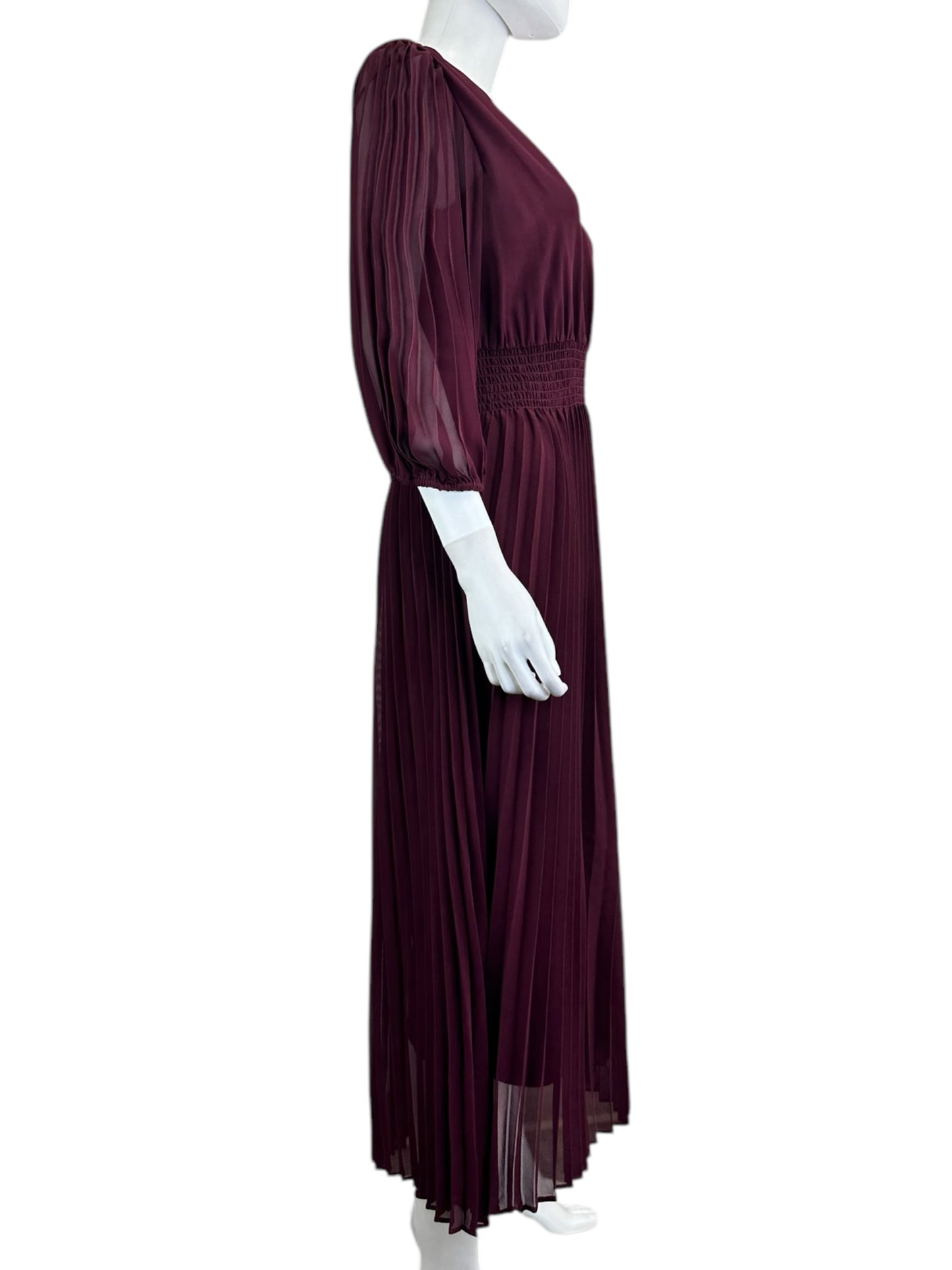 Taylor Maroon Maxi Dress Size 8