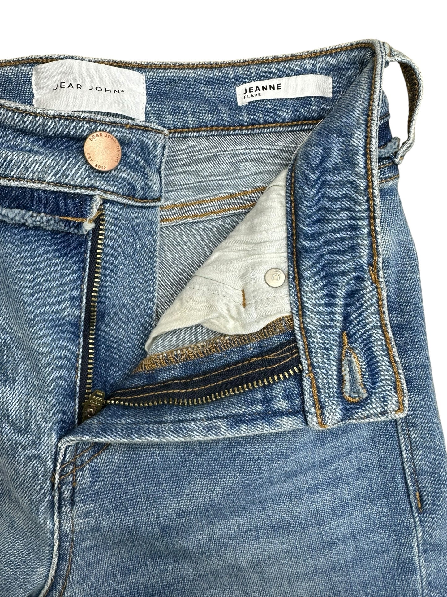 DEAR JOHN NWT Blue JEANNE Flare Leg Jeans Size 24