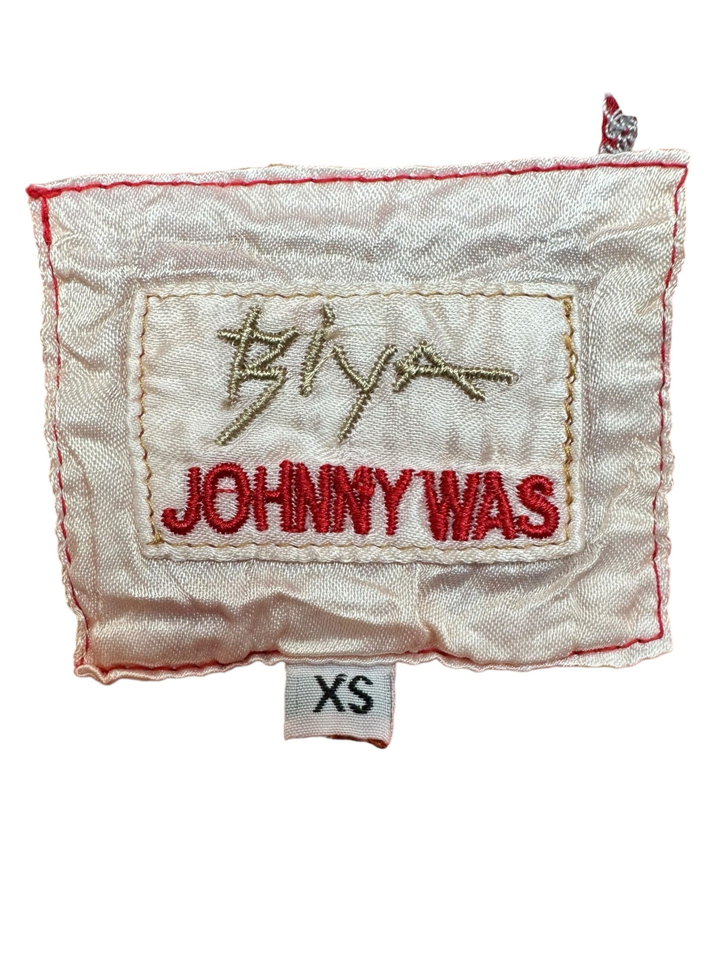 Johnny Was BIYA Red Embroidered Mini Dress Size XS