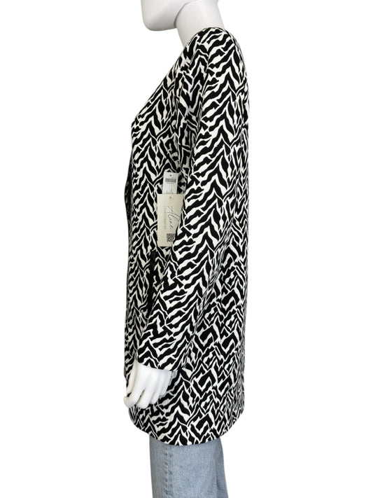 Chico's NWT Zebra Jacquard Topper Coat Size M
