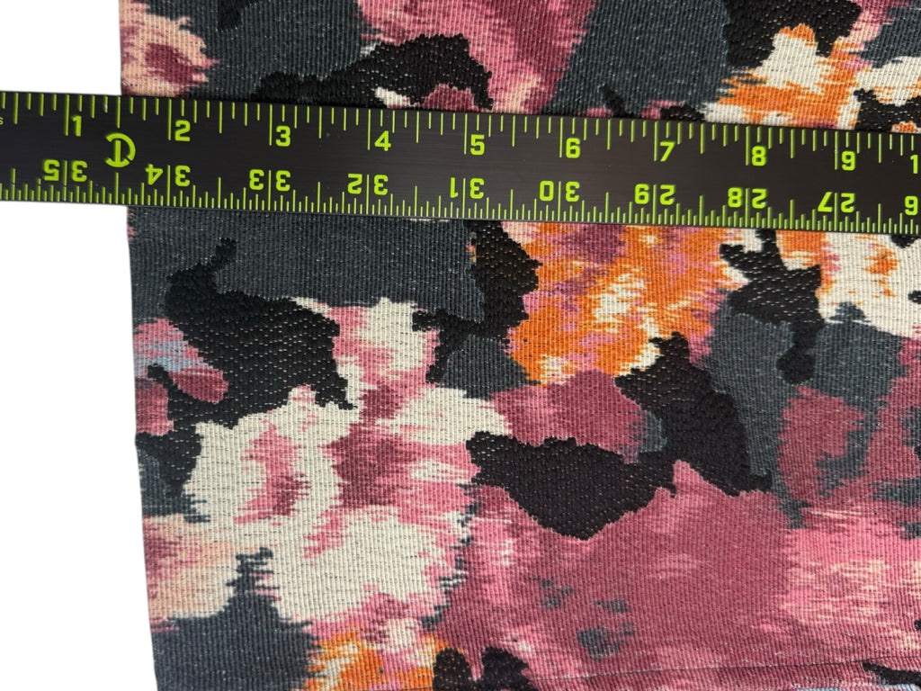 Chico's Muted Floral Drama Jacquard Coat Jacket Size M