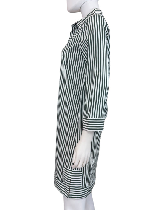 JUDE CONNALLY NWT Green Striped Eden Shirt Dress Size S