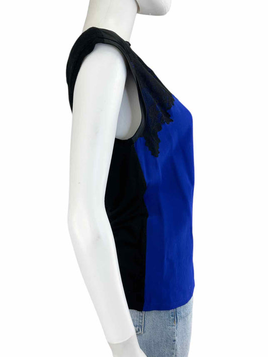 Maje Blue Silk Blouse Size S