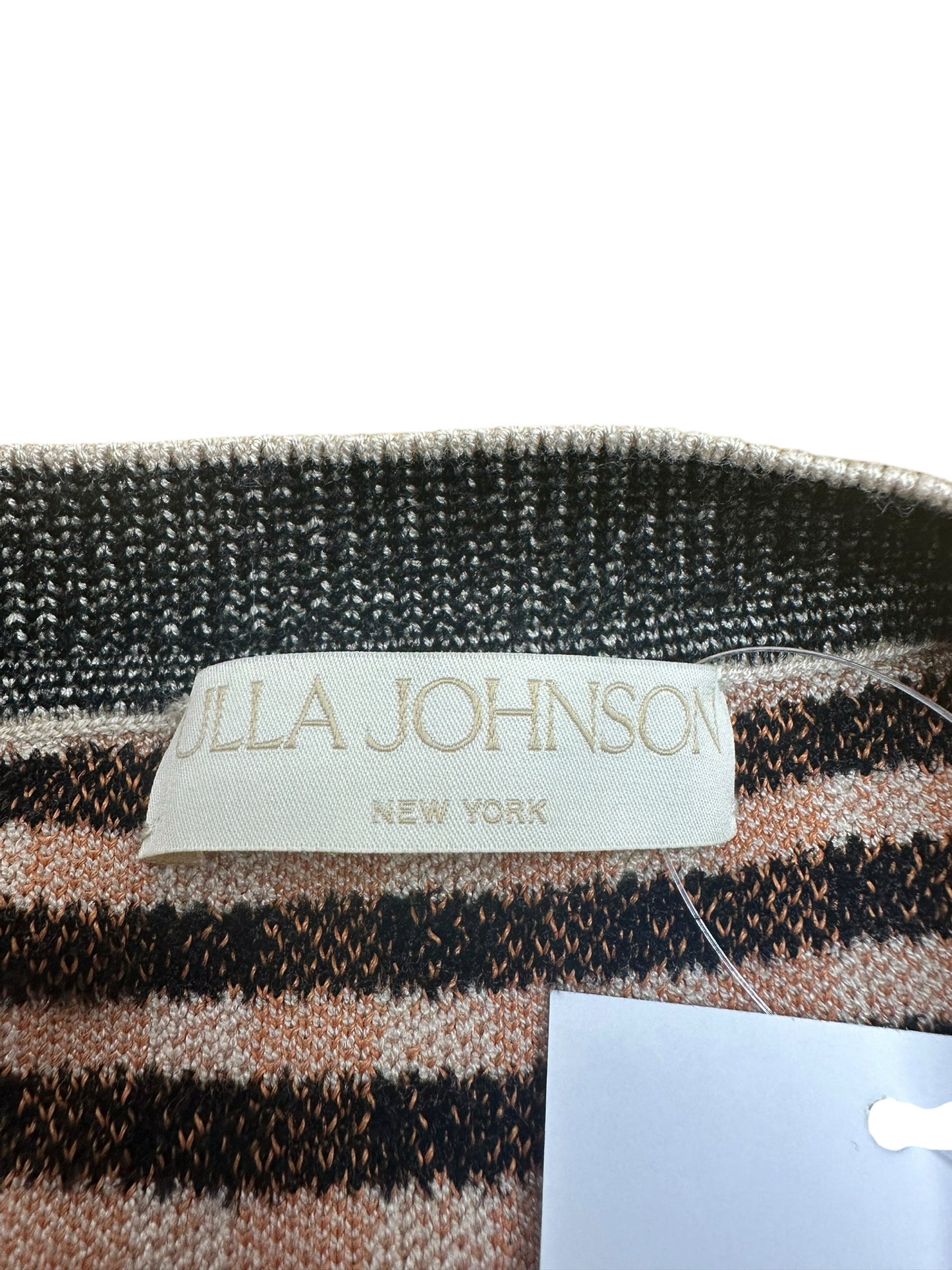ULLA JOHNSON Brown Plaid Sweater Top Size S